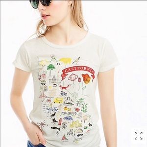🍋5/$25 J. Crew Images of California Tee